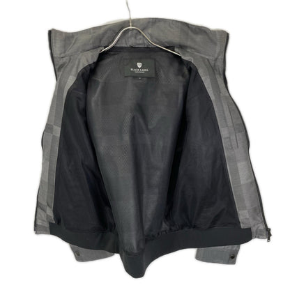 BLACK LABEL CRESTBRIDGE Check Nylon Zip Jacket Gray Size M