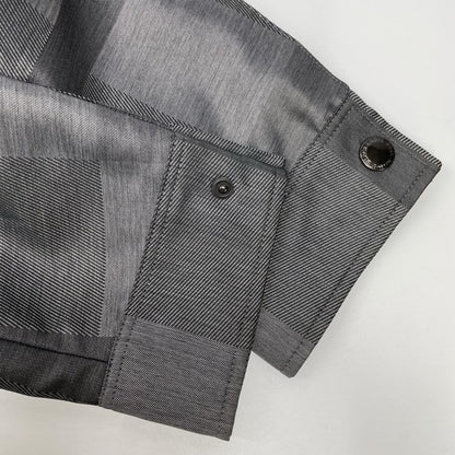 BLACK LABEL CRESTBRIDGE Check Nylon Zip Jacket Gray Size M