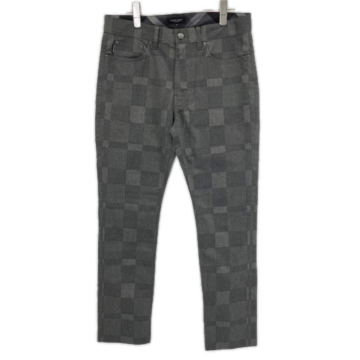 BLACK LABEL CRESTBRIDGE Gray Check Cotton Pants Size M