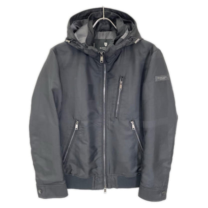 BLACK LABEL CRESTBRIDGE Check Zip Hoodie Jacket Black Size M