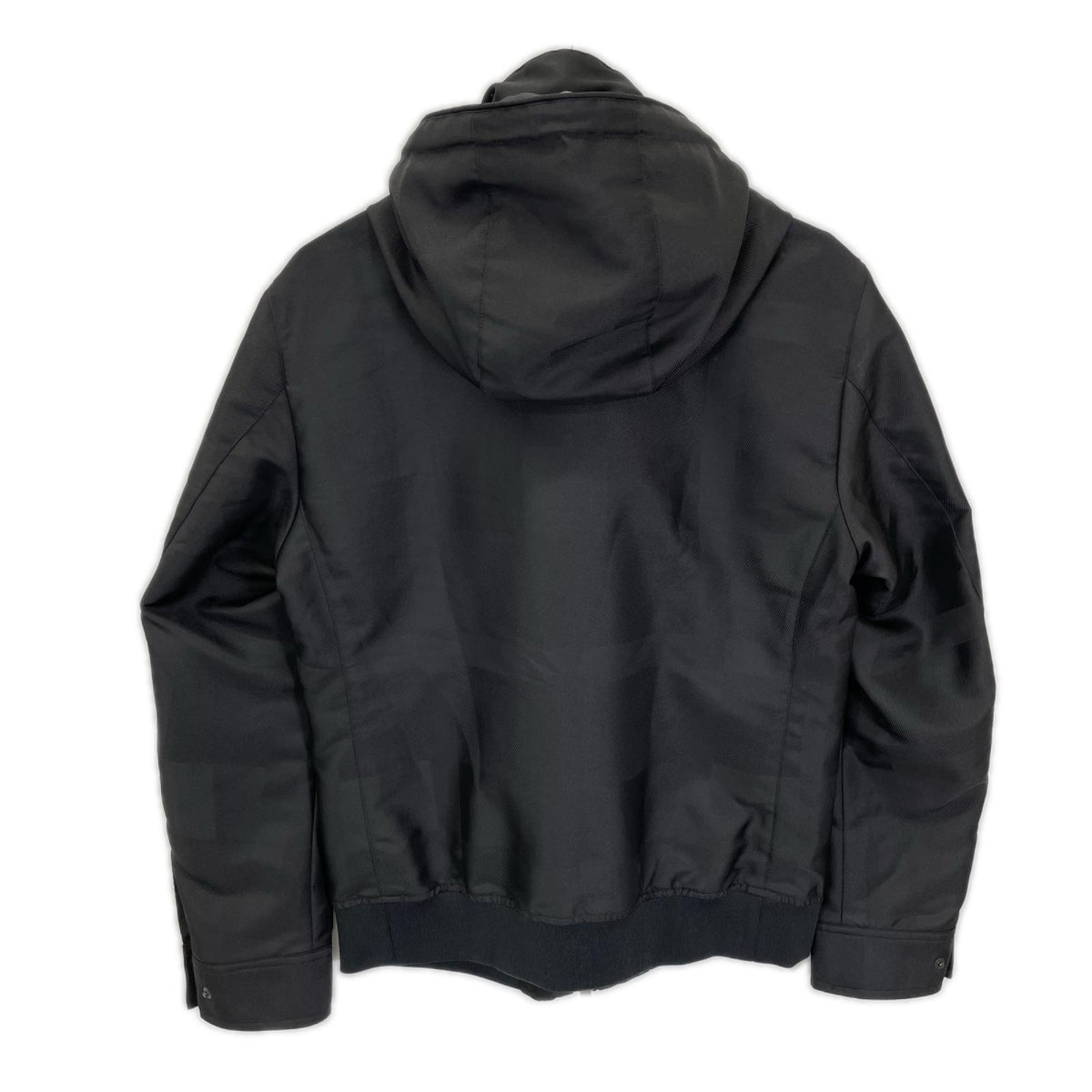BLACK LABEL CRESTBRIDGE Check Zip Hoodie Jacket Black Size M