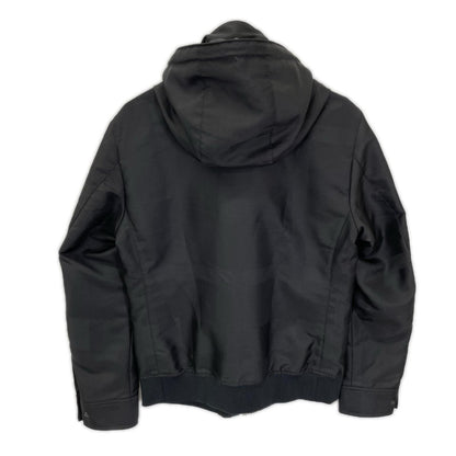BLACK LABEL CRESTBRIDGE Check Zip Hoodie Jacket Black Size M