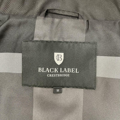 BLACK LABEL CRESTBRIDGE Check Zip Hoodie Jacket Black Size M