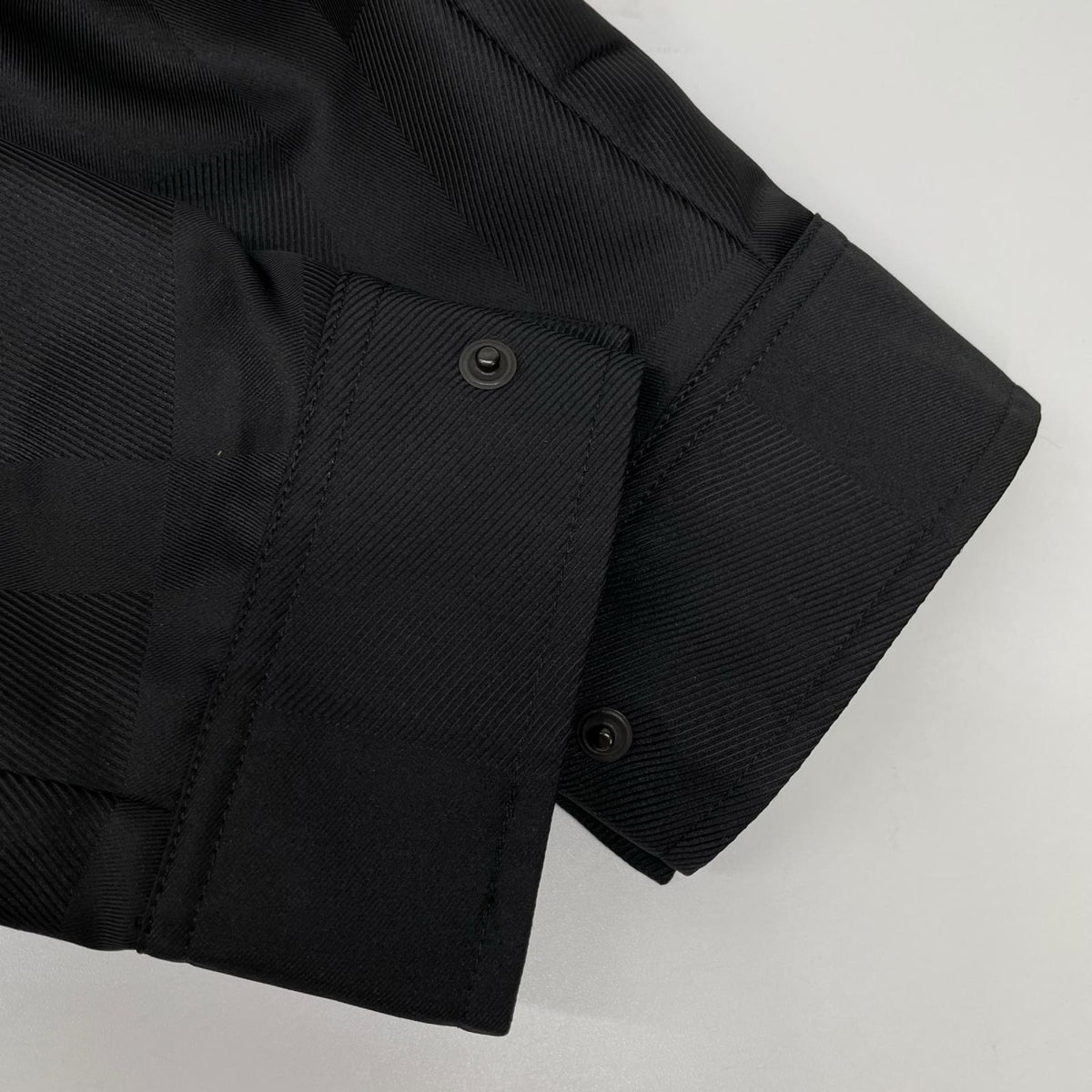 BLACK LABEL CRESTBRIDGE Check Zip Hoodie Jacket Black Size M