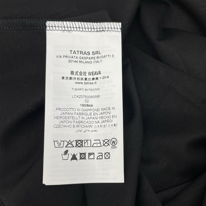 TATRAS Gisella Cotton Short Sleeve T-Shirt Black Size 02