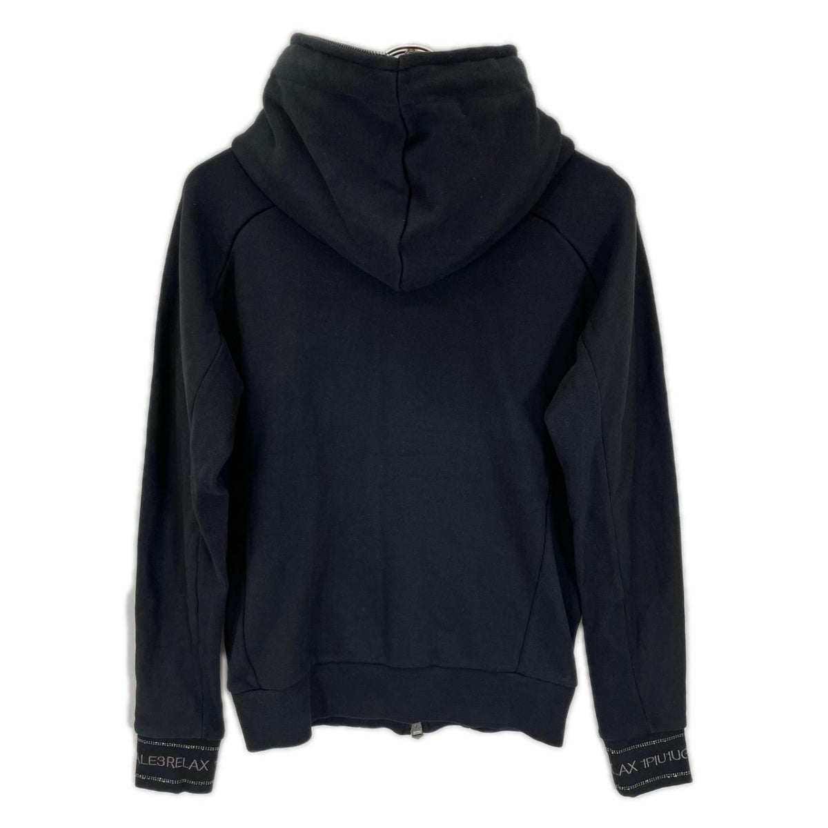 1piu1uguale3 USO-26080 Glossy Logo Hoodie Black Size S