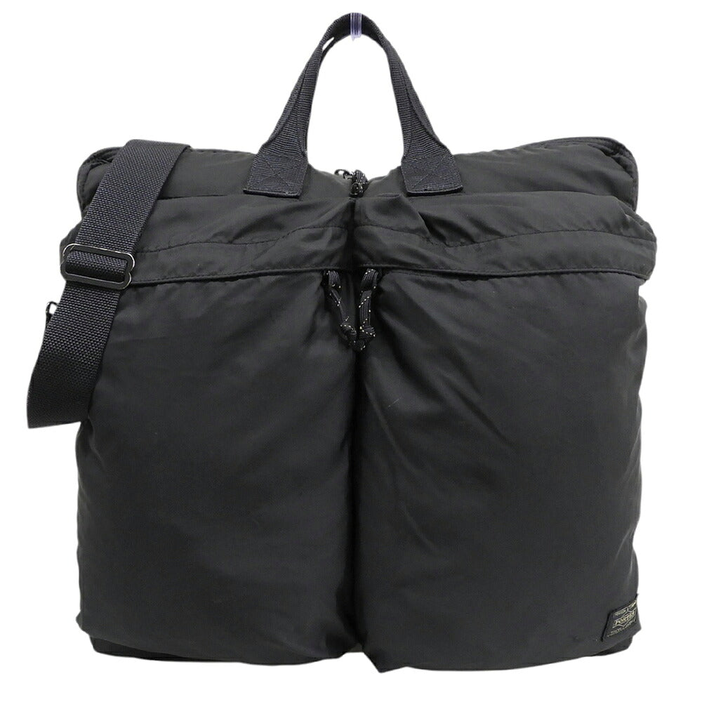 PORTER Tanker Force S 2-Way Helmet Bag Black Nylon
