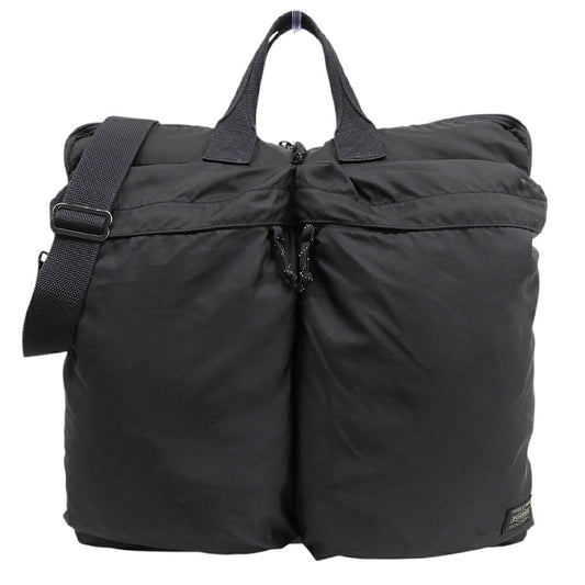 PORTER Tanker Force S 2-Way Helmet Bag Black Nylon