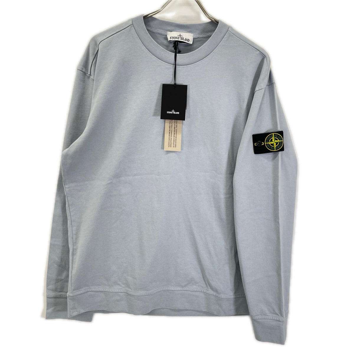 STONE ISLAND Gray Heavy Organic Cotton Sweatshirt Size L