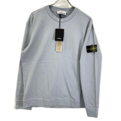 STONE ISLAND Gray Heavy Organic Cotton Sweatshirt Size L