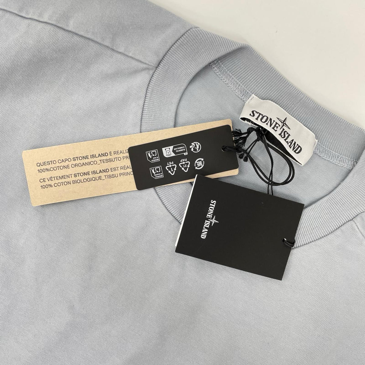 STONE ISLAND Gray Heavy Organic Cotton Sweatshirt Size L
