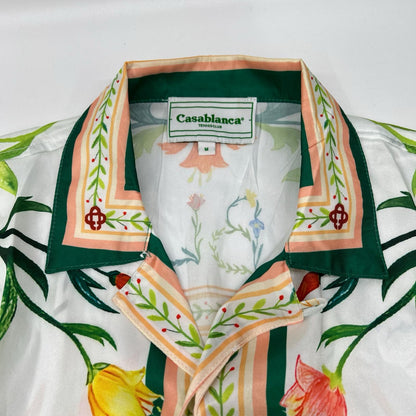 CASABLANCA L'Arche Fleurie Silk Shirt Multicolor Size M