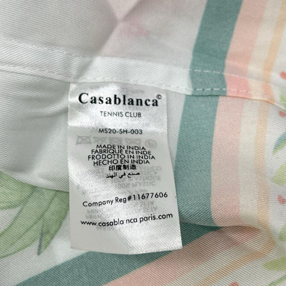 CASABLANCA L'Arche Fleurie Silk Shirt Multicolor Size M