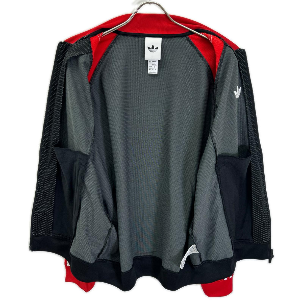 adidas KE0115 Mesh Track Jacket Red/Black Size M