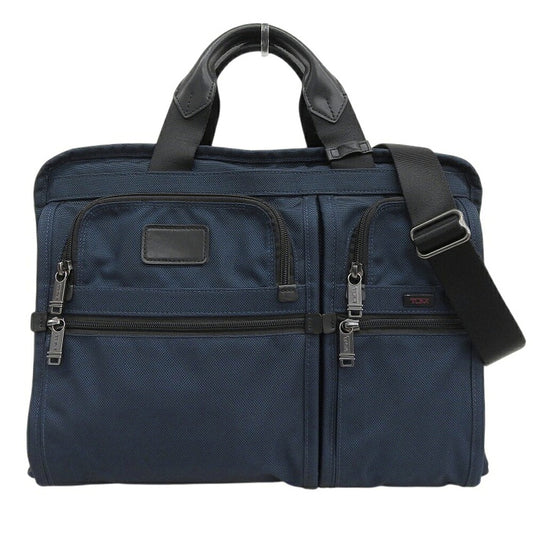 TUMI Alpha Nylon 2-Way Business Briefcase Blue