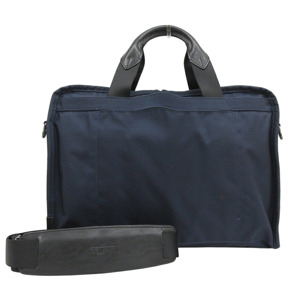 TUMI Alpha Nylon 2-Way Business Briefcase Blue