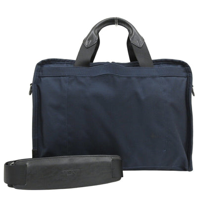 TUMI Alpha Nylon 2-Way Business Briefcase Blue