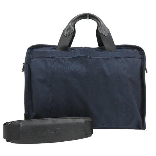TUMI Alpha Nylon 2-Way Business Briefcase Blue