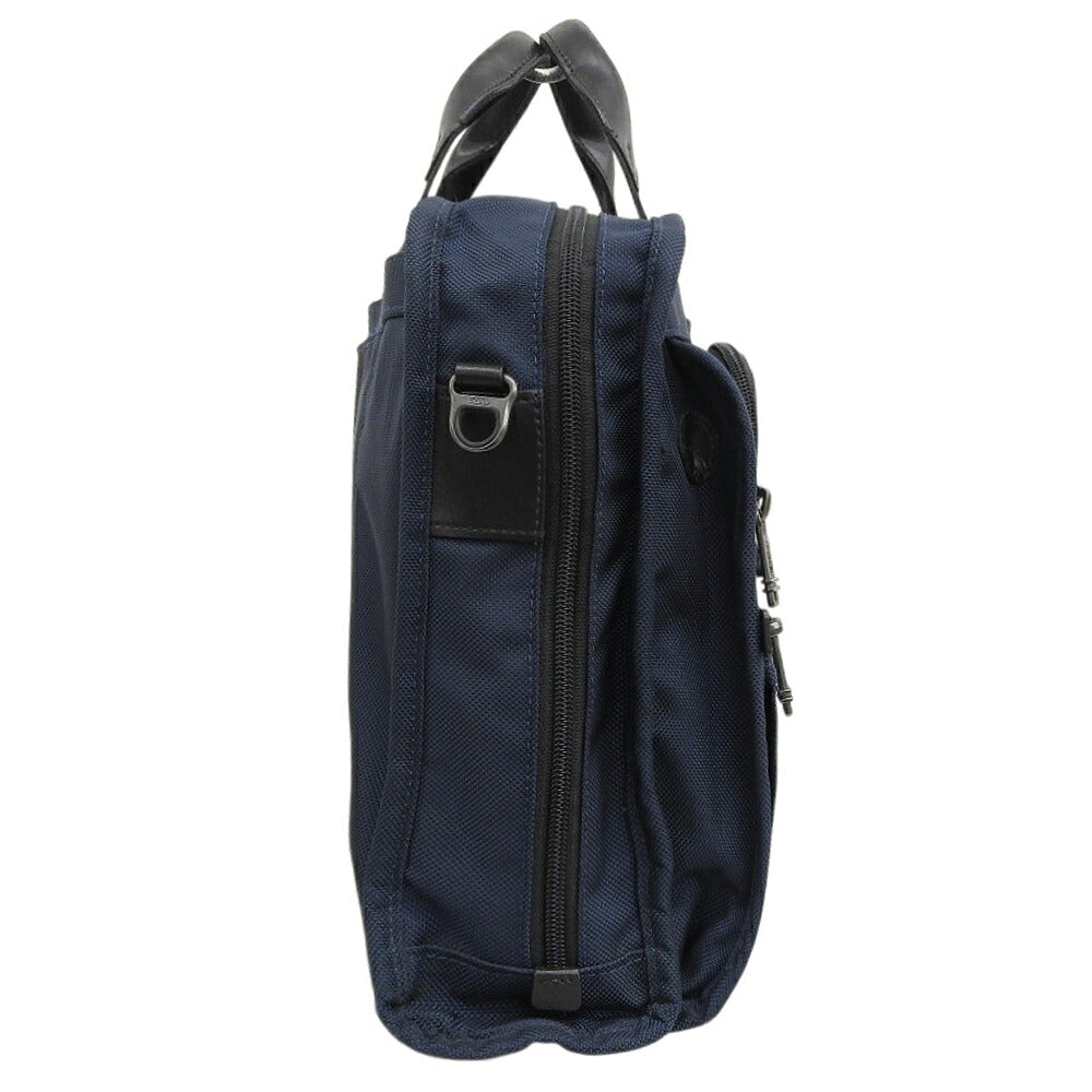 TUMI Alpha Nylon 2-Way Business Briefcase Blue