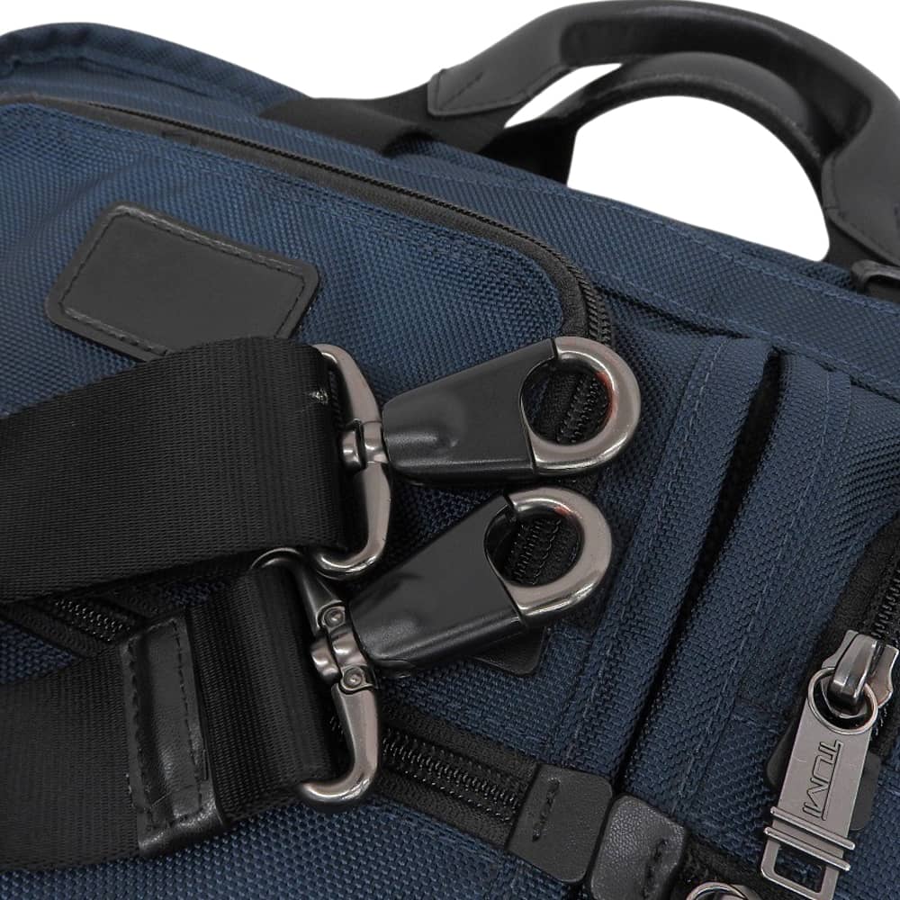 TUMI Alpha Nylon 2-Way Business Briefcase Blue