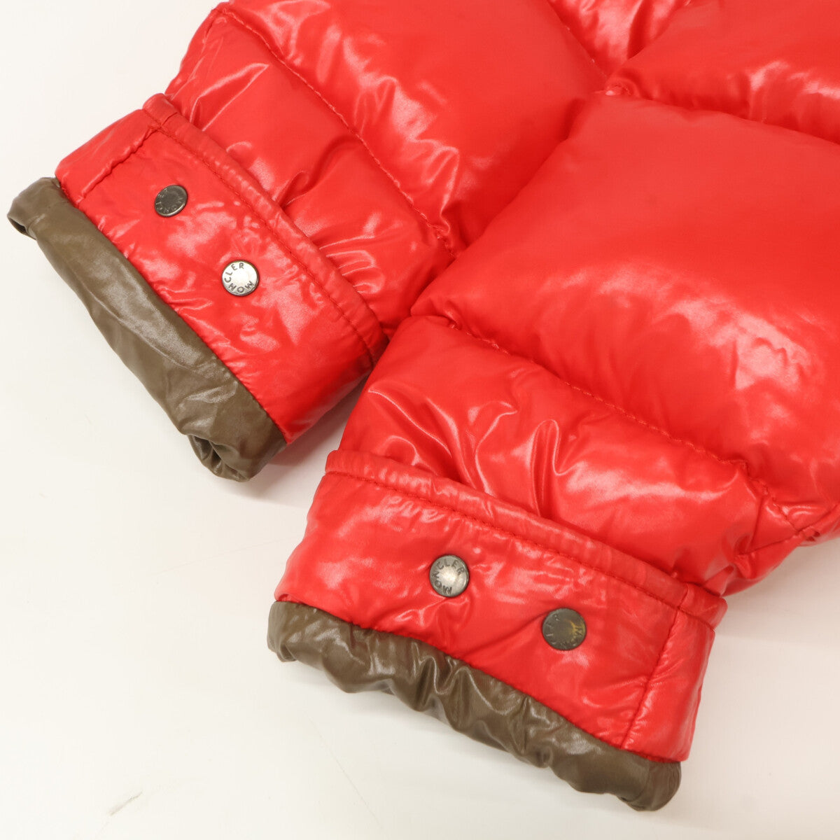 MONCLER Maya Hooded Down Jacket Red Size 2