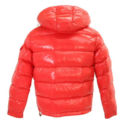 MONCLER Maya Hooded Down Jacket Red Size 2