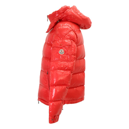 MONCLER Maya Hooded Down Jacket Red Size 2