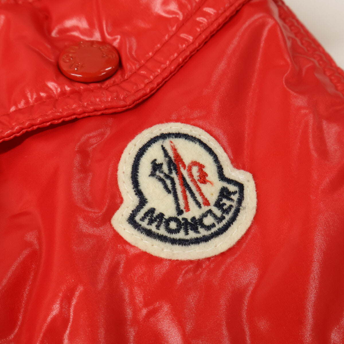 MONCLER Maya Hooded Down Jacket Red Size 2