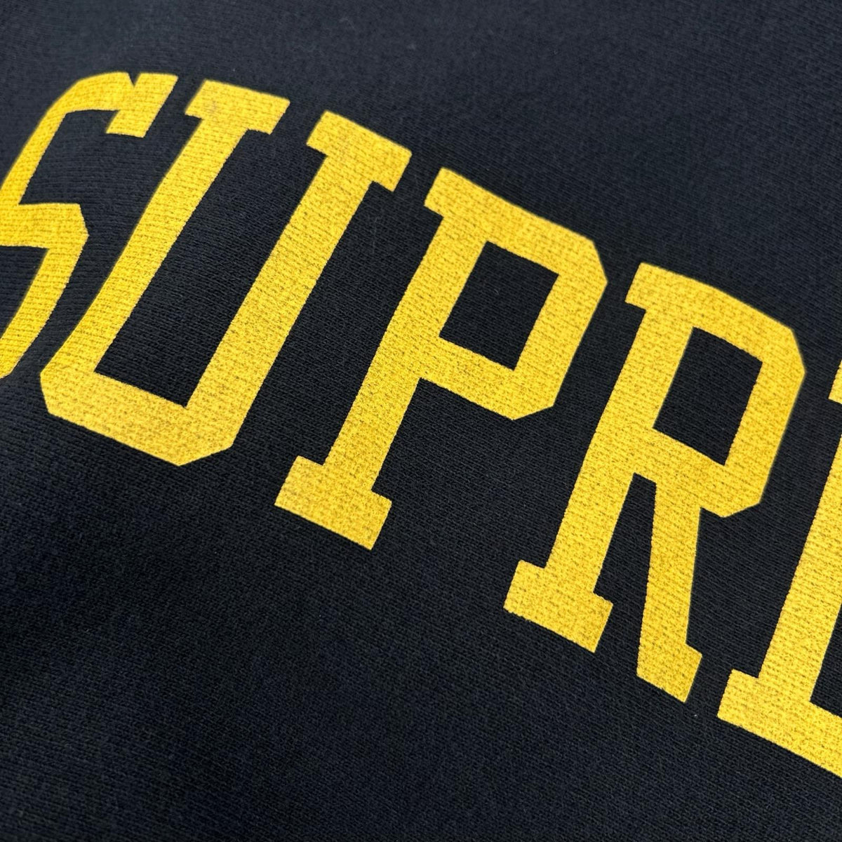Supreme 23AW Varsity Pullover Cotton Hoodie Black Size L