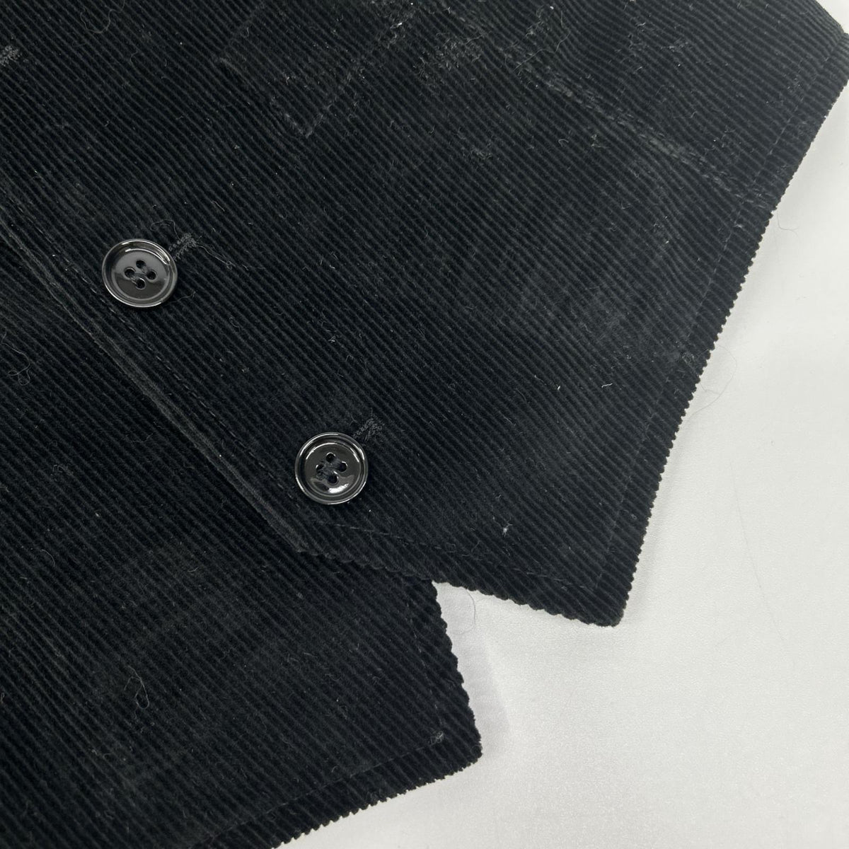 DOLCE&GABBANA Black/Gray Corduroy Knit Vest Size 48