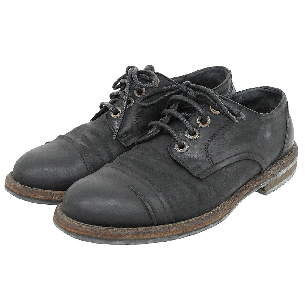 DOLCE&GABBANA 4-Hole Leather Sneakers Black Size 6