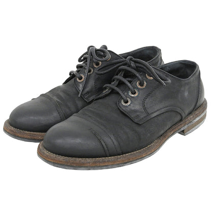 DOLCE&GABBANA 4-Hole Leather Sneakers Black Size 6