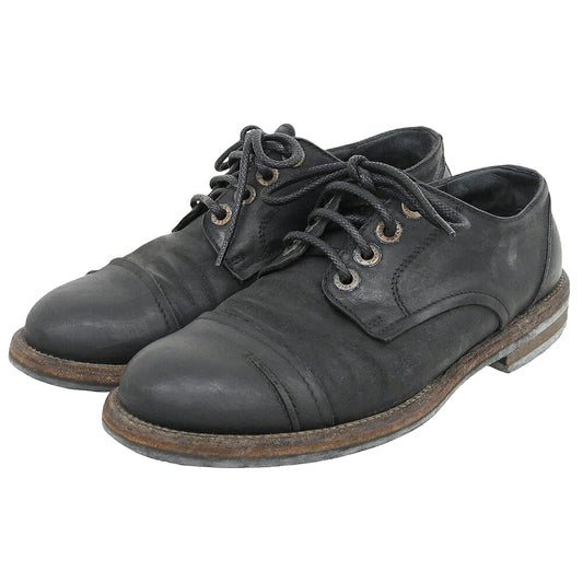 DOLCE&GABBANA 4-Hole Leather Sneakers Black Size 6