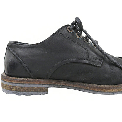 DOLCE&GABBANA 4-Hole Leather Sneakers Black Size 6