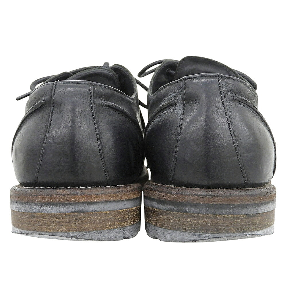 DOLCE&GABBANA 4-Hole Leather Sneakers Black Size 6