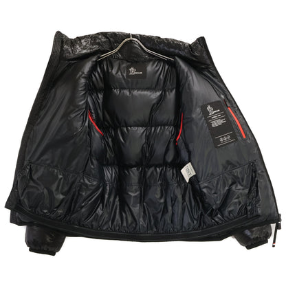 MONCLER GRENOBLE MARCASSIN Hooded Down Coat Black Size 3