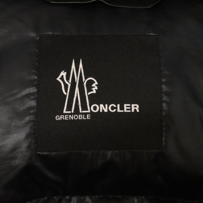 MONCLER GRENOBLE MARCASSIN Hooded Down Coat Black Size 3