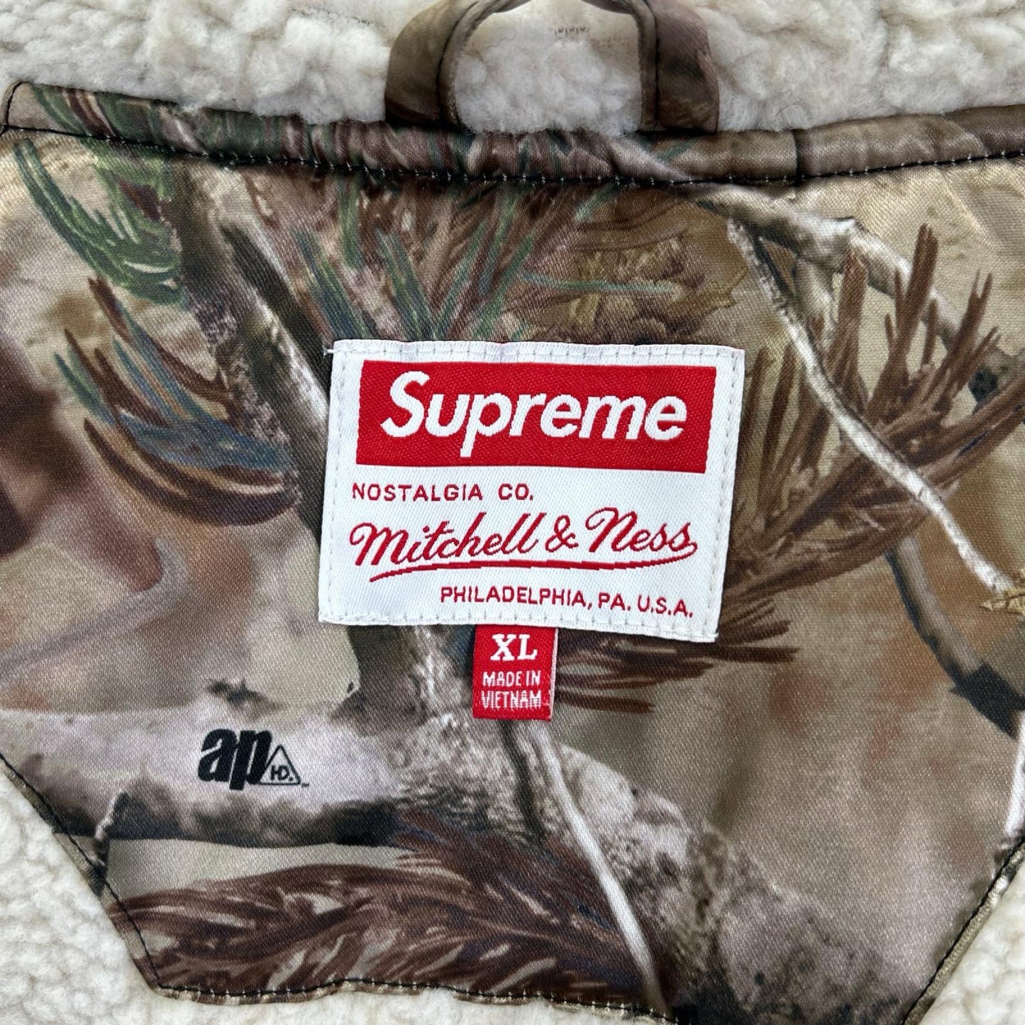 Supreme x MITCHELL&NESS 25AW Realtree Camo Khaki Jacket Size XL