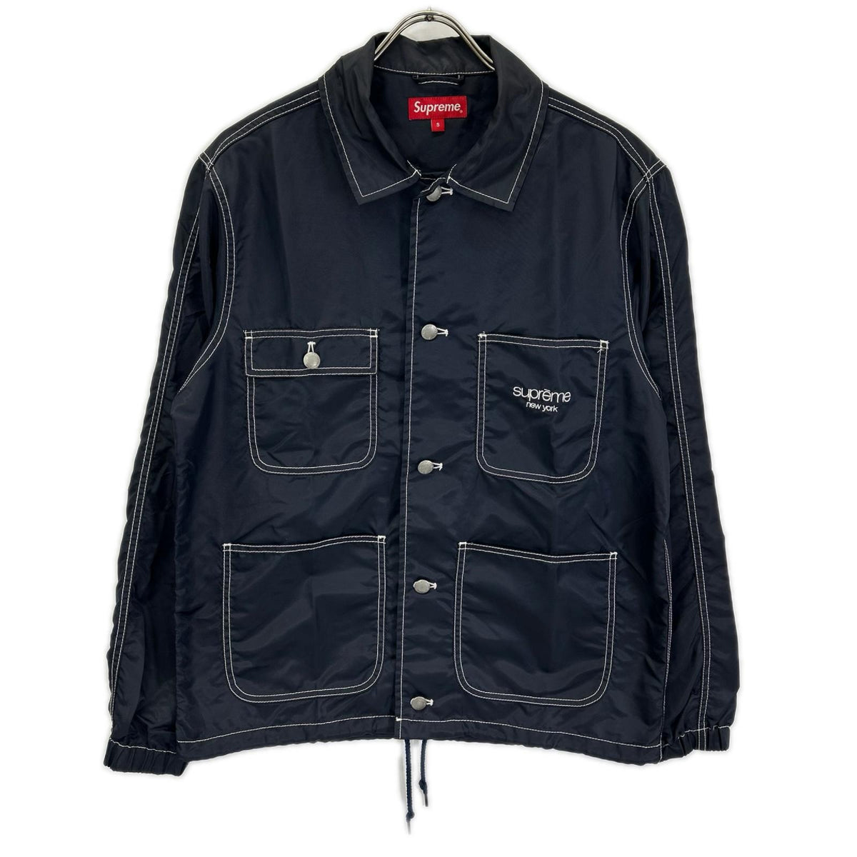 Supreme 24SS Navy Nylon Chore Coat