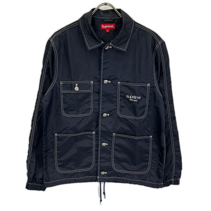 Supreme 24SS Navy Nylon Chore Coat