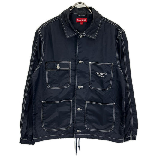 Supreme 24SS Navy Nylon Chore Coat