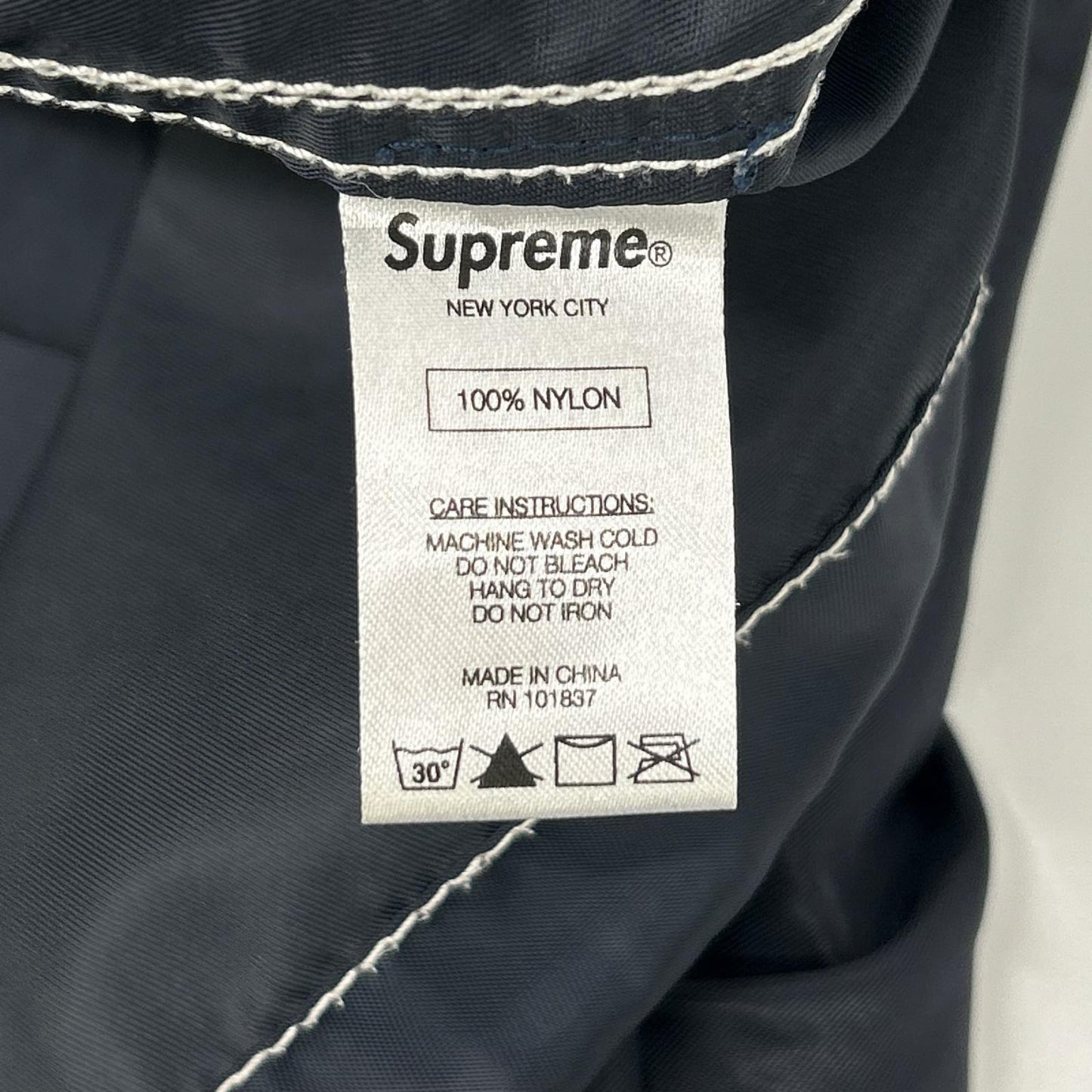 Supreme 24SS Navy Nylon Chore Coat