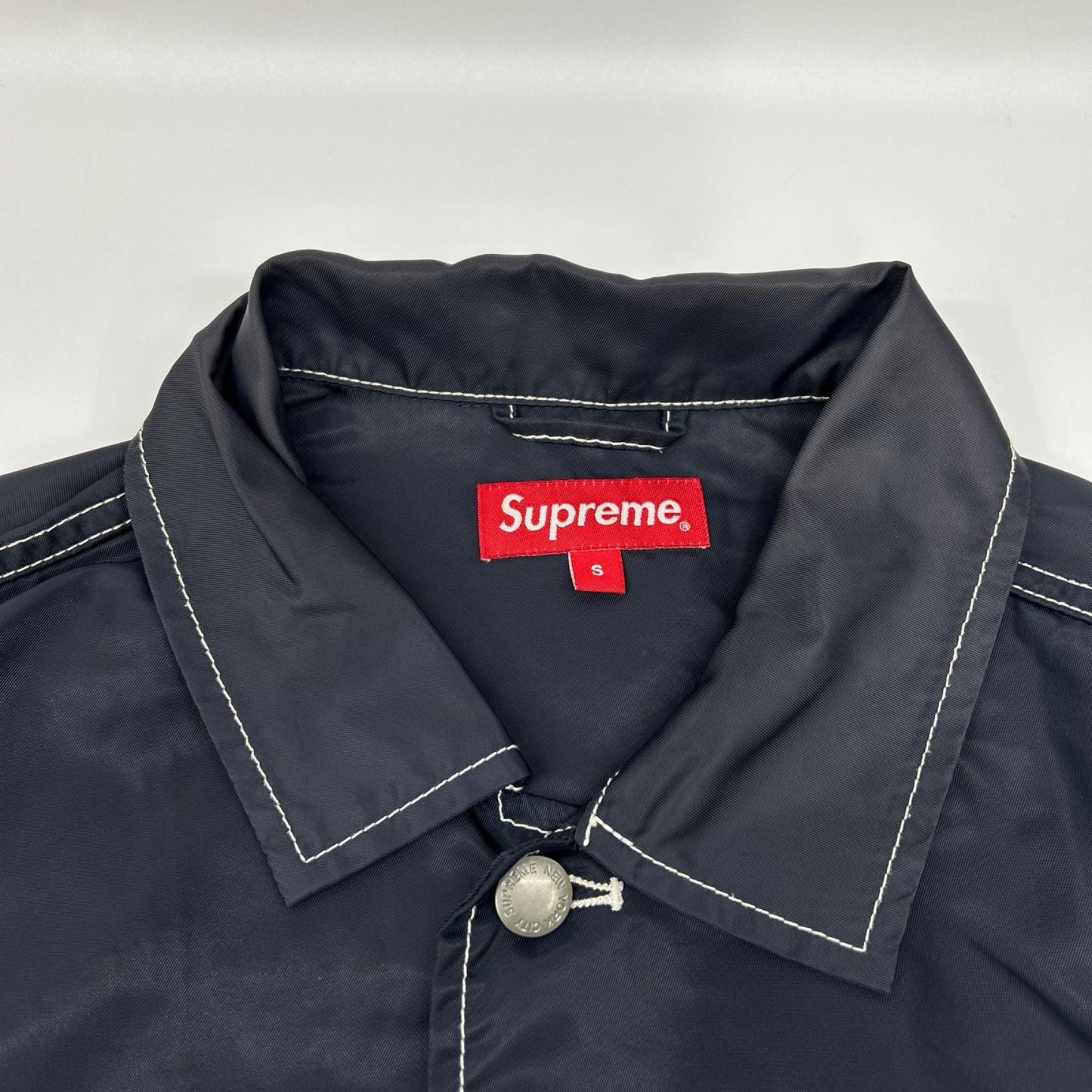 Supreme 24SS Navy Nylon Chore Coat