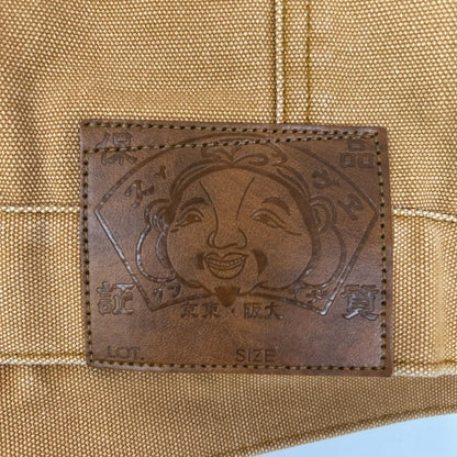 EVISU Washed Work Jacket Beige Size S