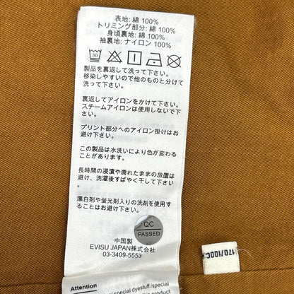 EVISU Washed Work Jacket Beige Size S