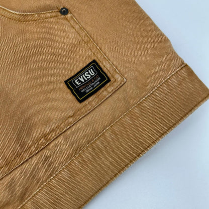 EVISU Washed Work Jacket Beige Size S
