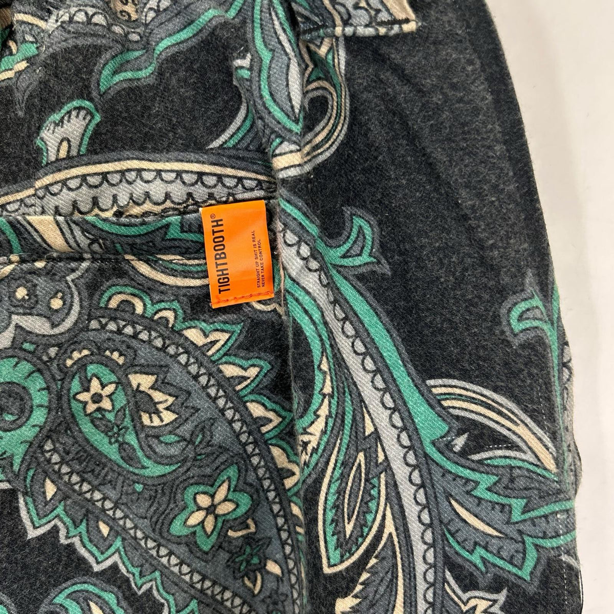 TIGHTBOOTH Black Paisley Balloon Rayon Pants Size L
