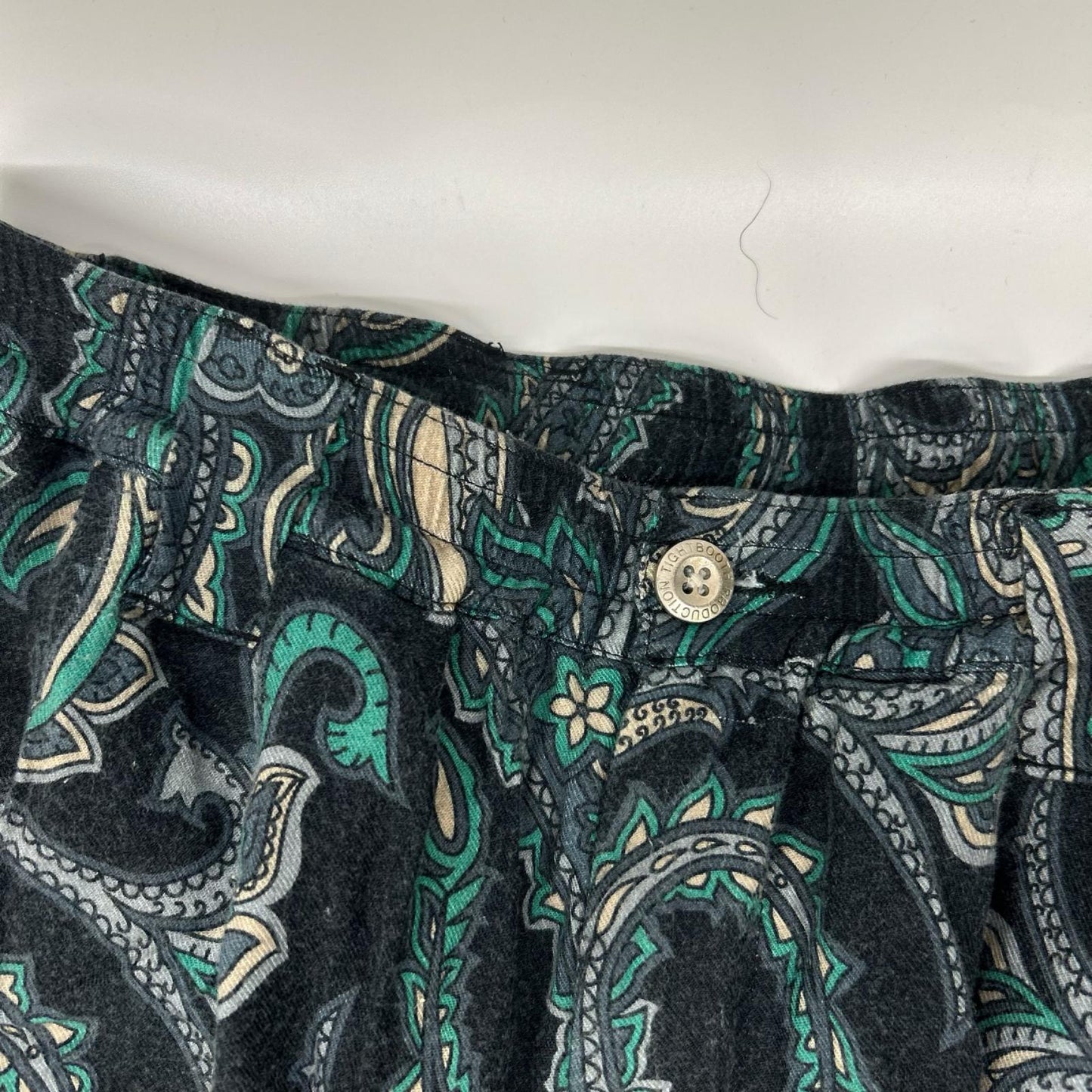 TIGHTBOOTH Black Paisley Balloon Rayon Pants Size L