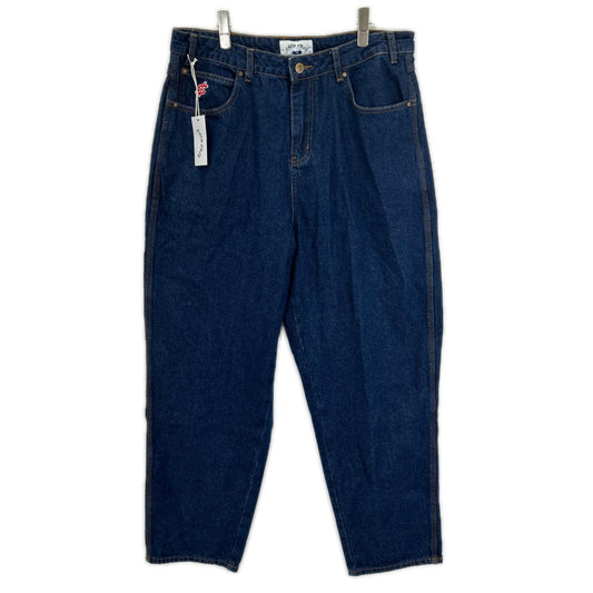 CASH ONLY Indigo Logo Baggy Denim Jeans Size L