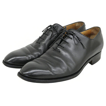 S.T. Dupont Black Leather Plain Toe Sneakers Size 9